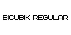 Bicubik Regular Font