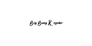Big Bang Regular Font