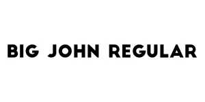 Big John Regular Font
