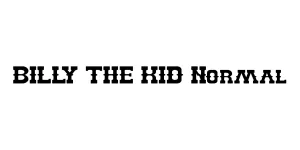 BILLY THE KID Normal Font