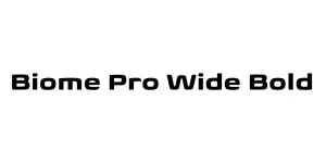 Biome Pro Wide Bold Font