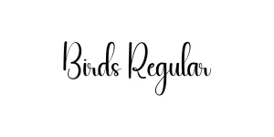 Birds Regular Font