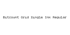 Bitcount Grid Single Ink Regular Font