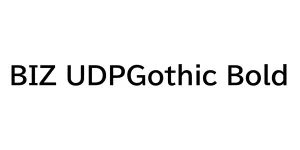BIZ UDPGothic Bold Font