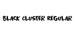Black Cluster Regular Font