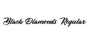 Black Diamonds Regular Font