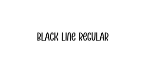 Black Line Regular Font
