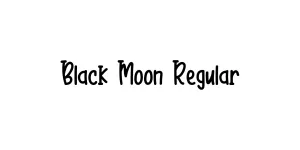 Black Moon Regular Font