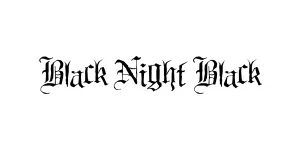 Black Night Black Font