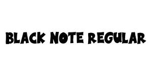 Black Note Regular Font