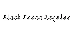 Black Ocean Regular Font