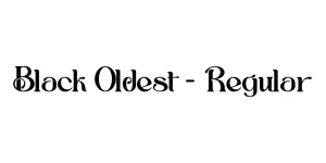 Black Oldest - Regular Font