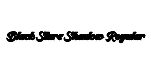 Black Stars Shadow Regular Font