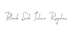 Black Suit Inline Regular Font