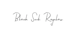 Black Suit Regular Font