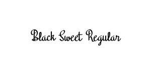 Black Sweet Regular Font