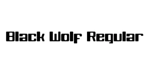 Black Wolf Regular Font