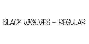 Black Wolves - Regular Font