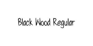 Black Wood Regular Font