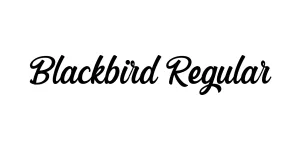 Blackbird Regular Font