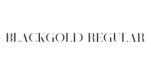 BlackGold Regular Font