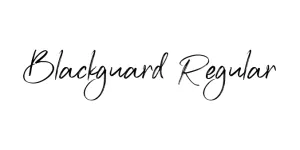 Blackguard Regular Font