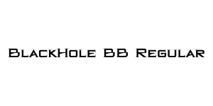 BlackHole BB Regular Font