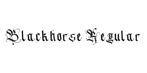 Blackhorse Regular Font