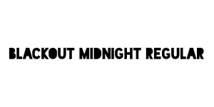 Blackout Midnight Regular Font
