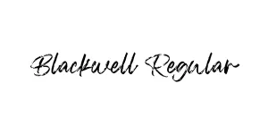 Blackwell Regular Font