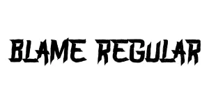 BLAME Regular Font
