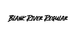 Blank River Regular Font