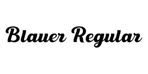 Blauer Regular Font