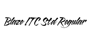 Blaze ITC Std Regular Font