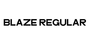 Blaze Regular Font