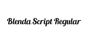 Blenda Script Regular Font