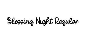 Blessing Night Regular Font
