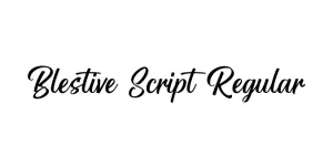 Blestive Script Regular Font