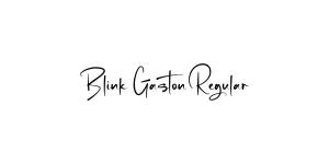 Blink Gaston Regular Font