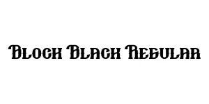 Block Black Regular Font