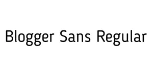 Blogger Sans Regular Font