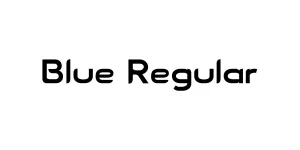 Blue Regular Font
