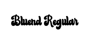 Bluend Regular Font