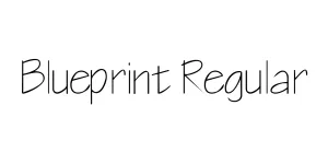 Blueprint Regular Font