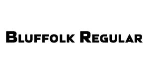 Bluffolk Regular Font
