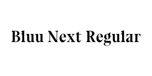 Bluu Next Regular Font