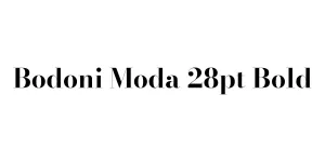 Bodoni Moda 28pt Bold Font