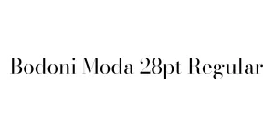Bodoni Moda 28pt Regular Font