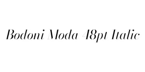 Bodoni Moda 48pt Italic Font