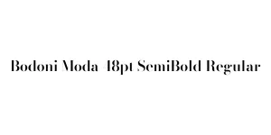 Bodoni Moda 48pt SemiBold Regular Font